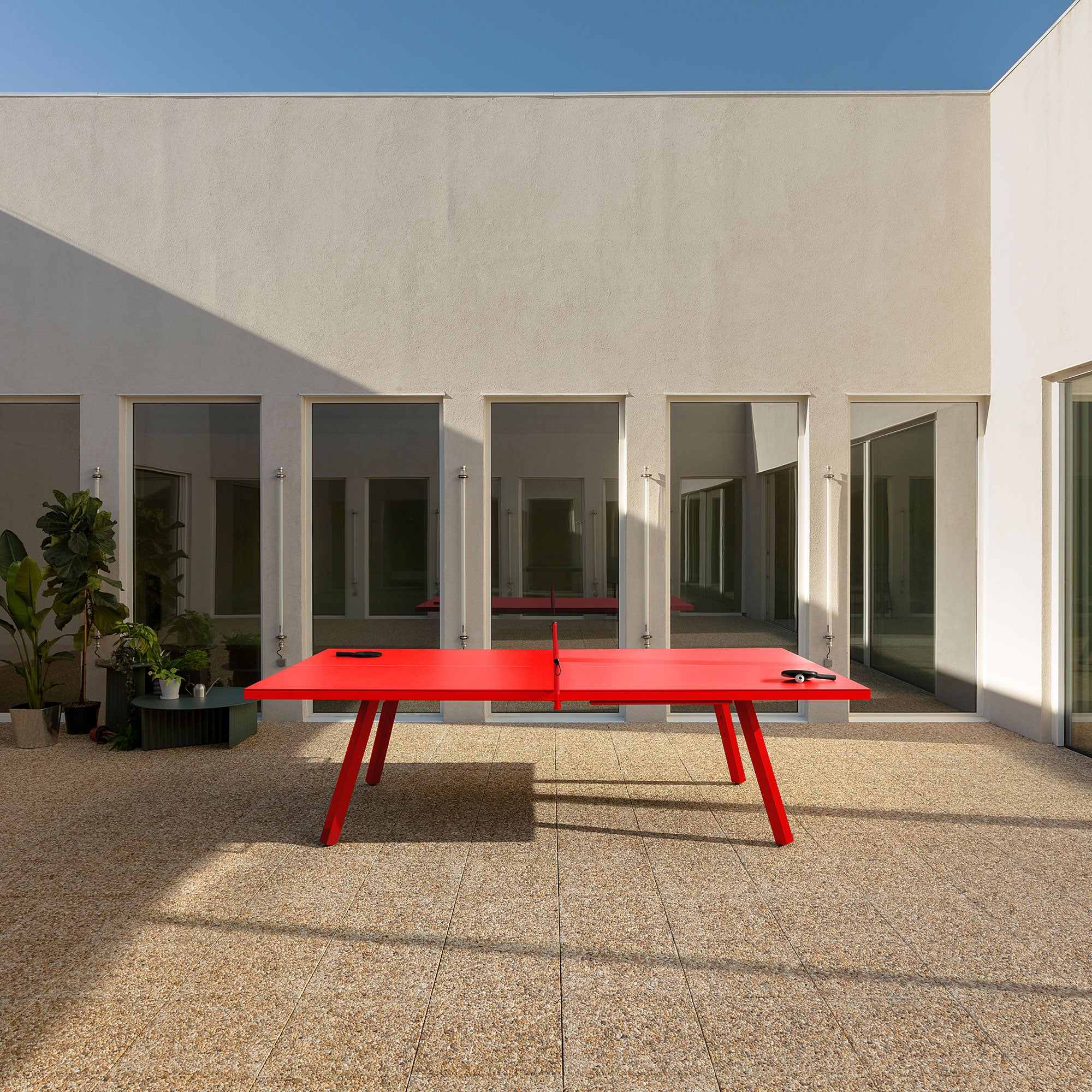 You & Me Ping Pong Table Monochrome Red | DSHOP