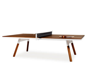 You & Me Ping Pong Table, Walnut / White | DSHOP