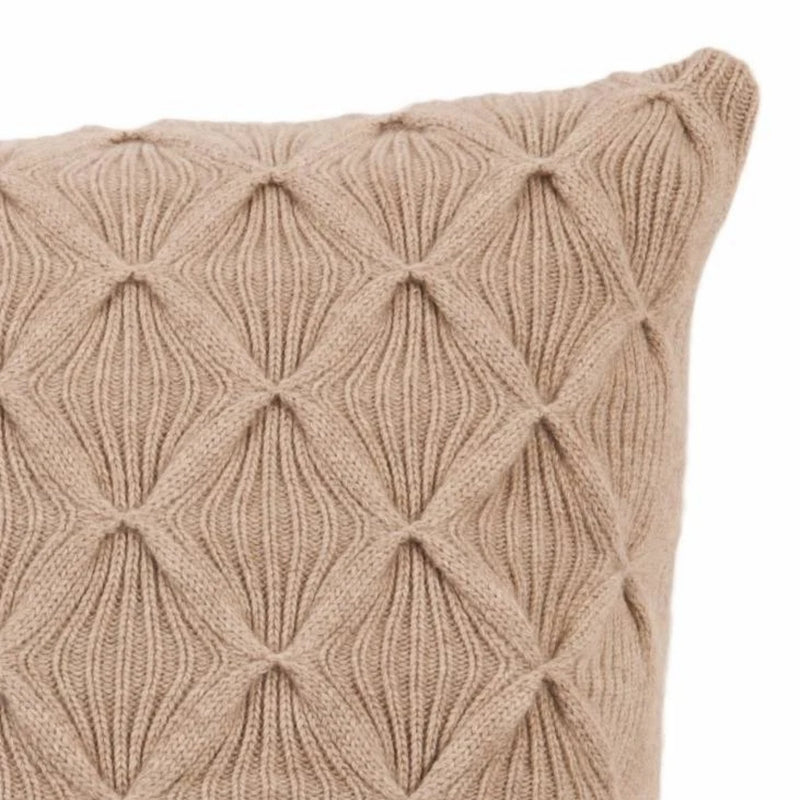 Cashmere Como Pillow - Taupe by Rani Arabella