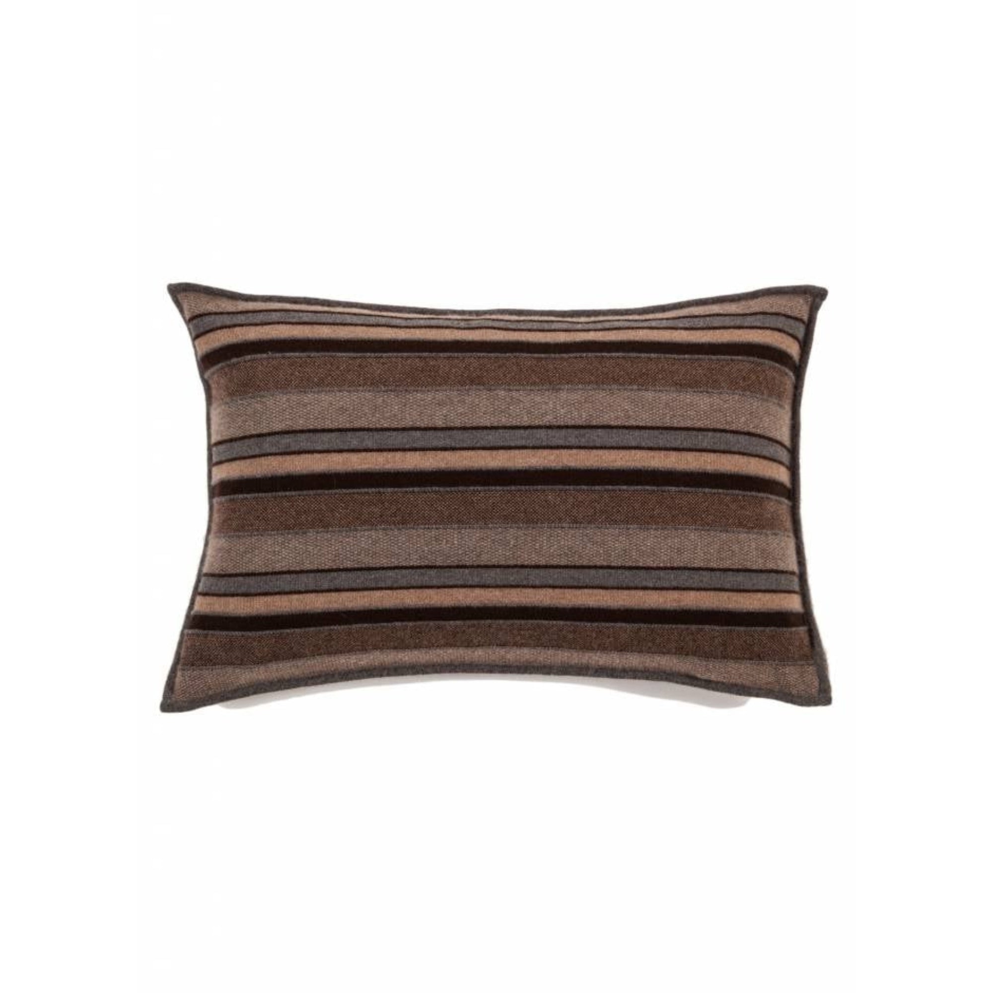 Cashmere Kent Jacquard Pillow - Anthracite, Taupe, Chocolate | DSHOP