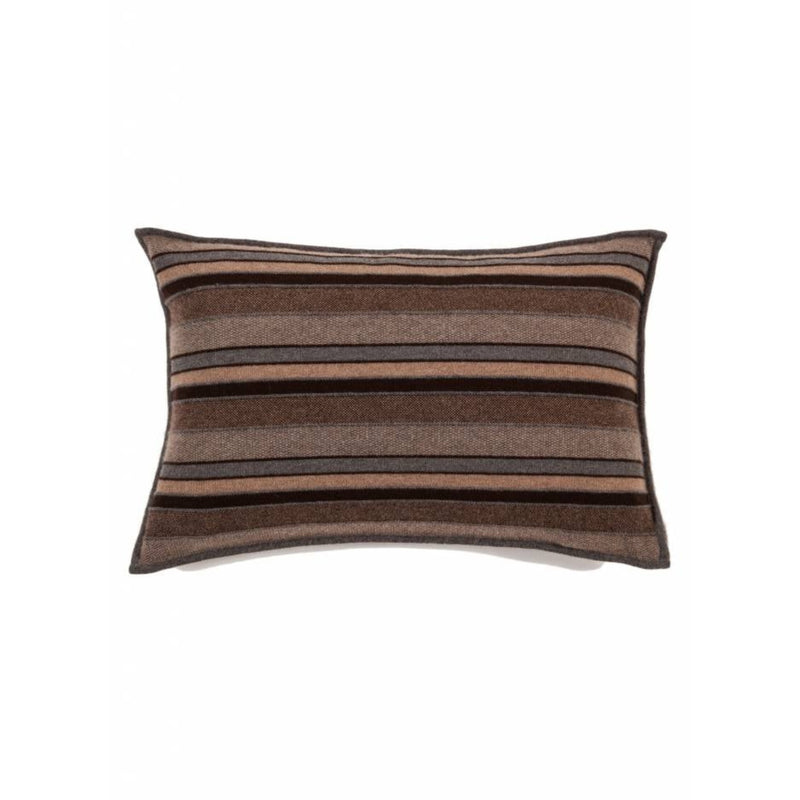 Cashmere Kent Jacquard Pillow - Anthracite, Taupe, Chocolate | DSHOP