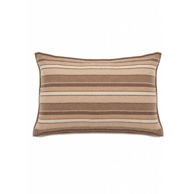 Cashmere Kent Jacquard Pillow - Camel, Taupe, Ivory | DSHOP