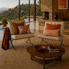 Cashmere Portofino Throw w/ Suede - Burnt by Rani Arabella | DSHOP
