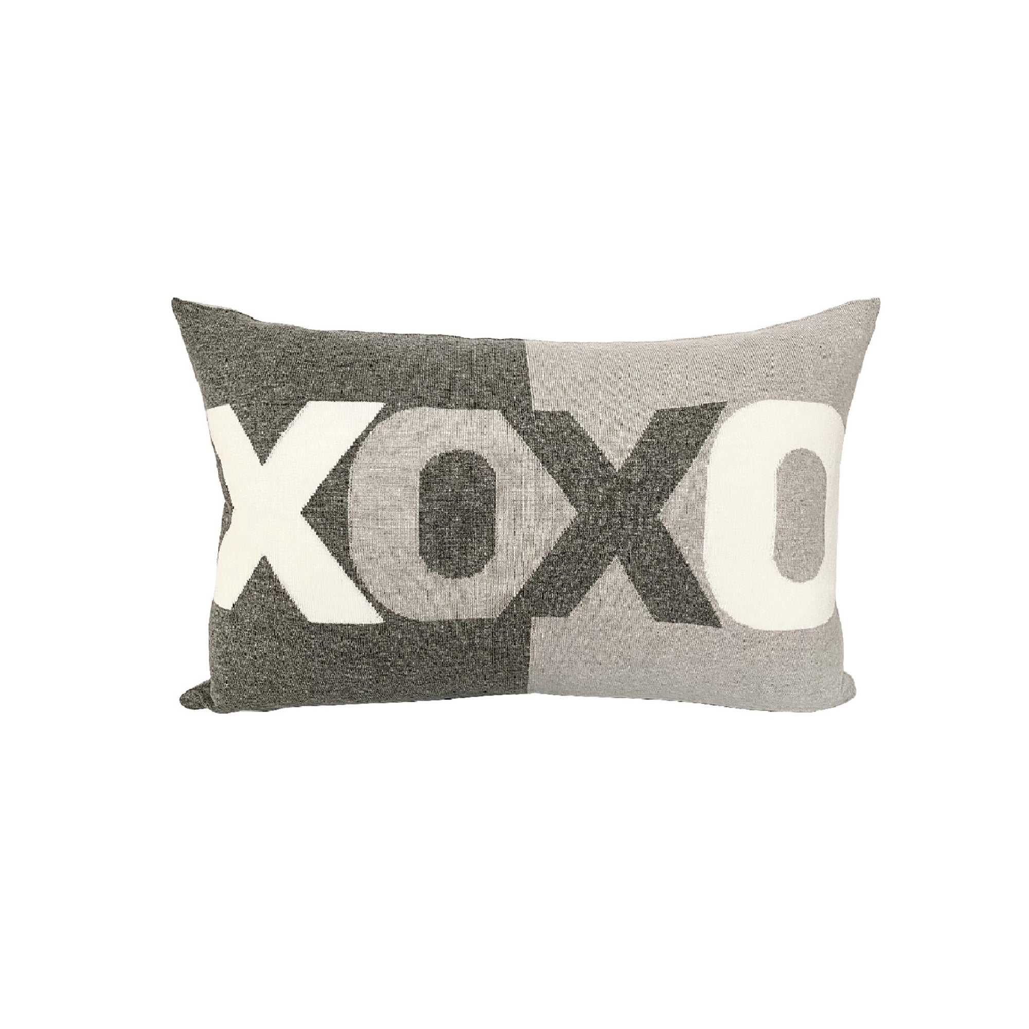 Cashmere XOXO Pillow - Gray Pearl Ivory | DSHOP