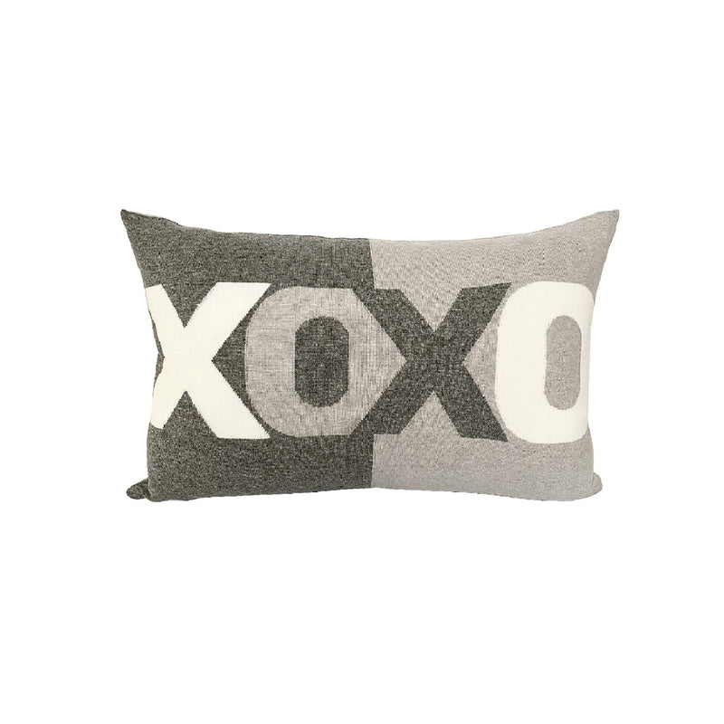 Cashmere XOXO Pillow - Gray Pearl Ivory | DSHOP