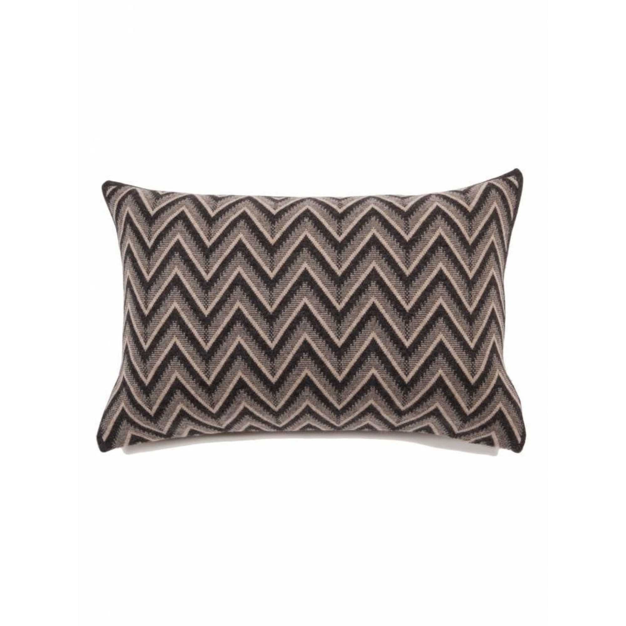 Dillon Cashmere Pillow - Anthracite & Beige