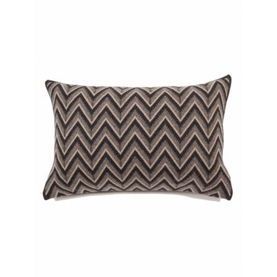 Dillon Cashmere Pillow - Anthracite & Beige