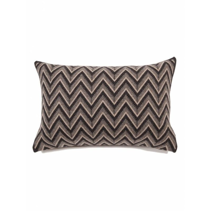 Dillon Cashmere Pillow - Anthracite & Beige