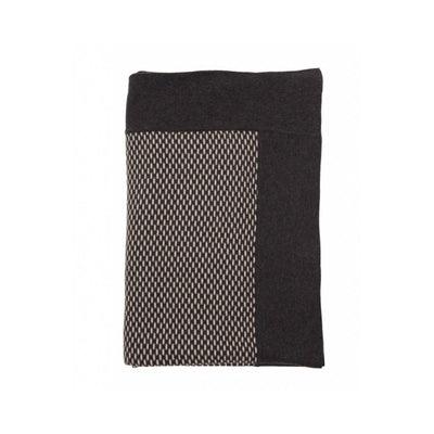 Duke Cotton Knit Throw - Anthracite Taupe | DSHOP