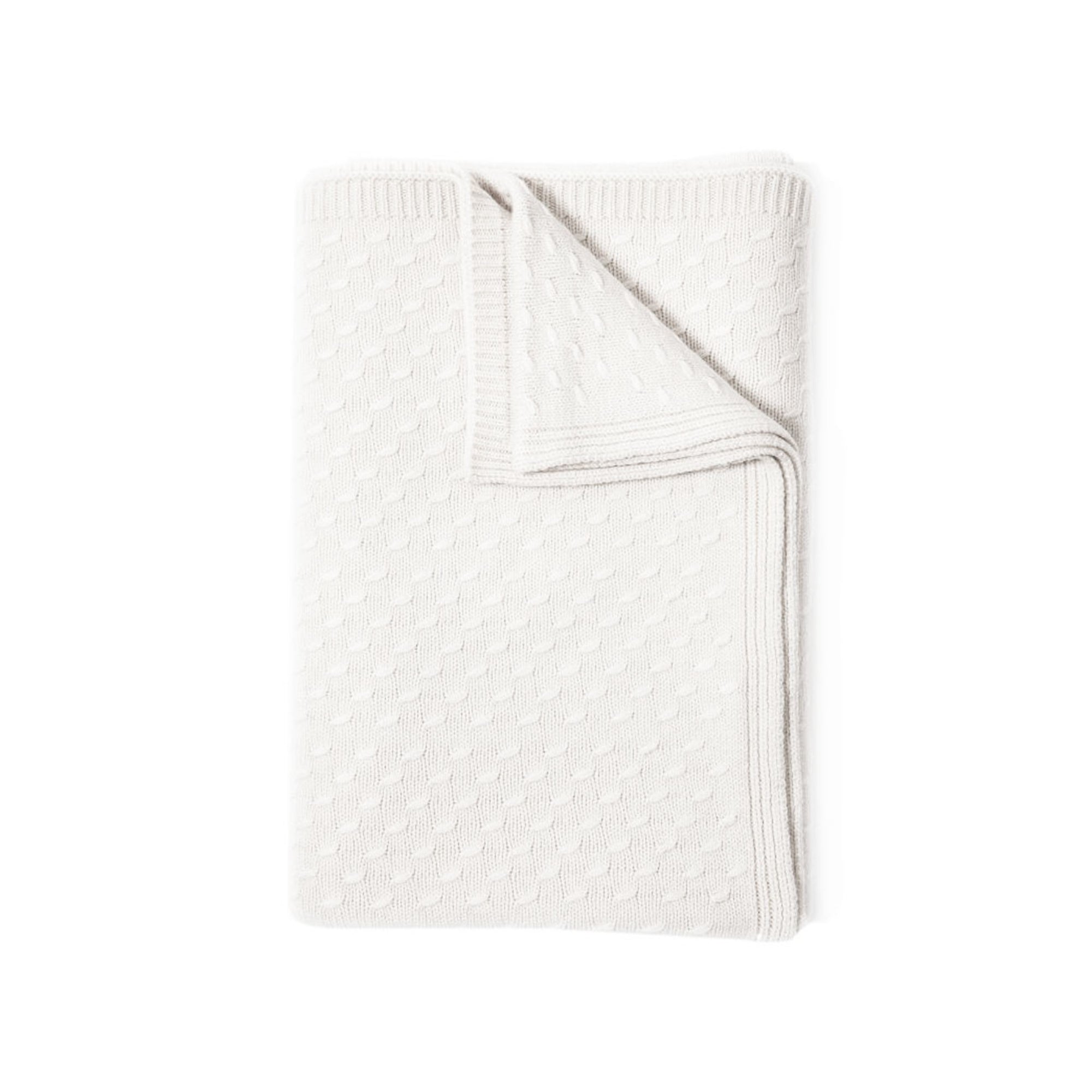 Filetto Cashmere Throw - Ivory | DSHOP