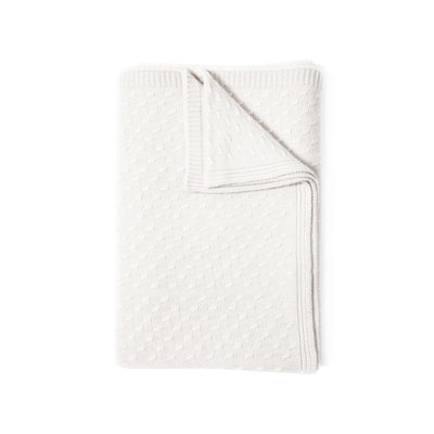 Filetto Cashmere Throw - Ivory | DSHOP