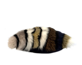 Rani Arabella Striped Fur Pillow | DSHOP