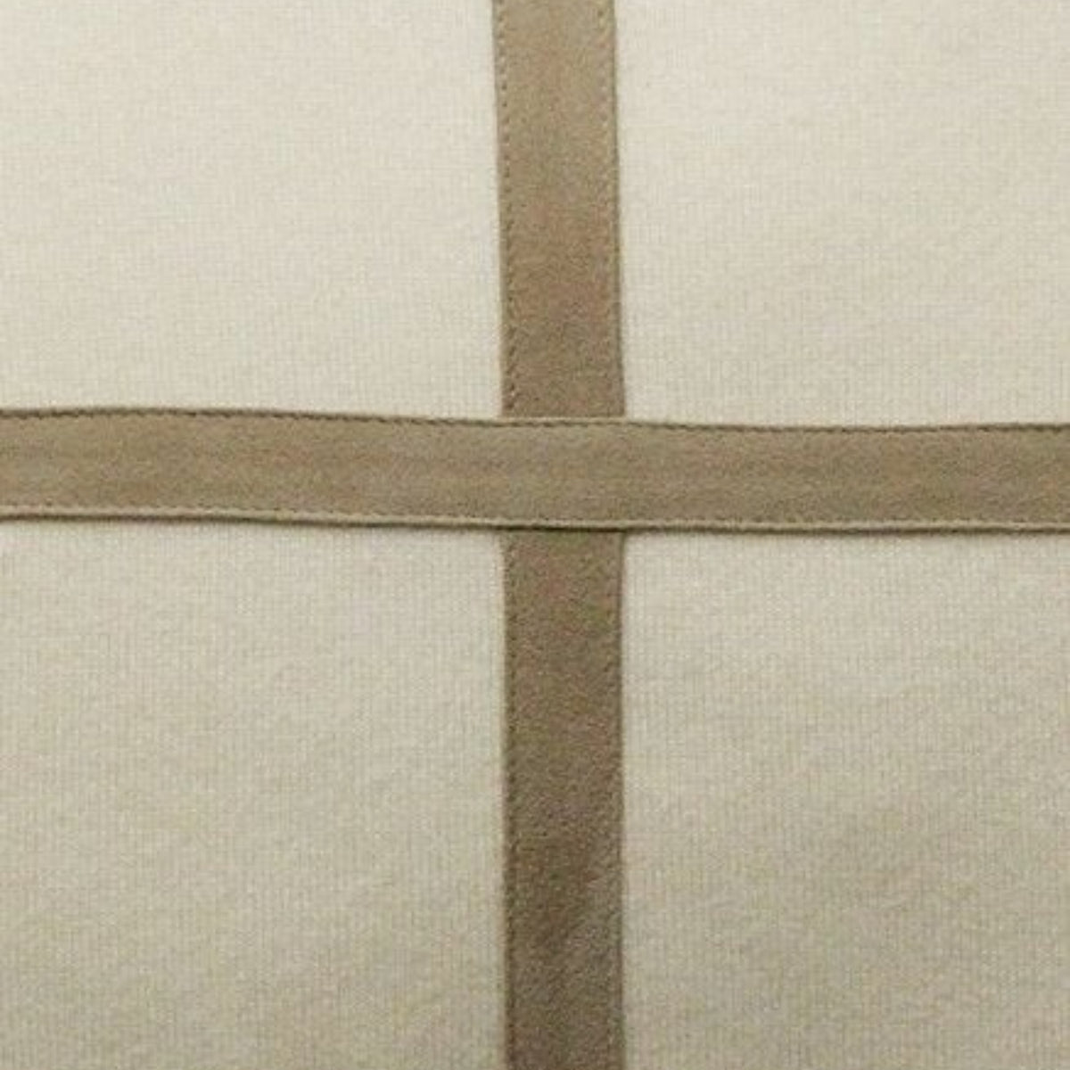 Rani Arabella Palermo Cashmere Pillow with Cross Suede | DSHOP