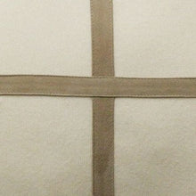 Rani Arabella Palermo Cashmere Pillow with Cross Suede | DSHOP