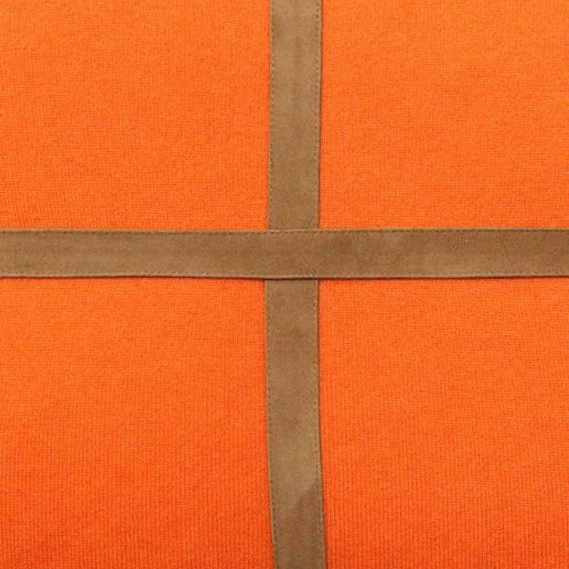 Rani Arabella Palermo Cashmere Pillow with Cross Suede | DSHOP