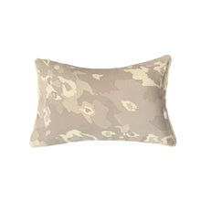 Silk Crepe Printed Leopard Lumbar Pillow - Gray | DSHOP