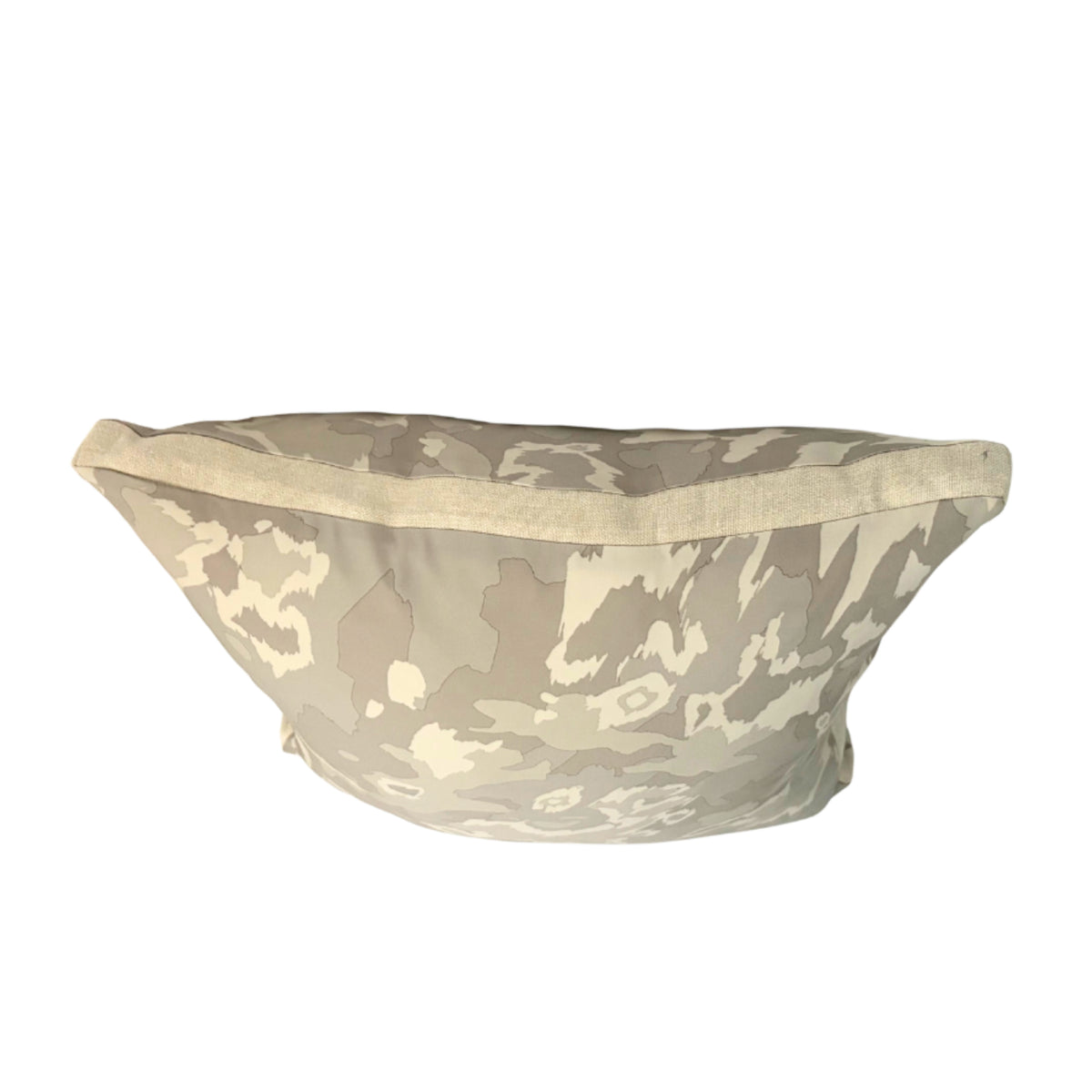 Silk Crepe Printed Leopard Pillow - Gray by Rani Arabella | DSHOP