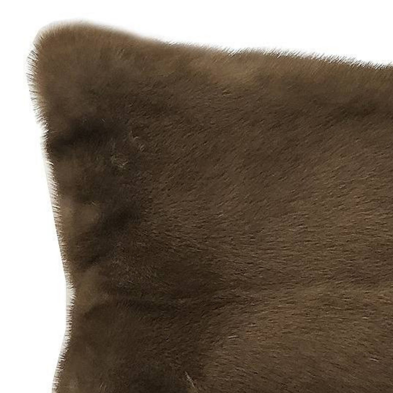 Venezia Fur Pillow - Brown | DSHOP