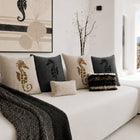 Venezia Fur Pillow - Silver by Rani Arabella | DSHOP
