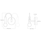 Arch Wall Sconce Dimensions | DSHOP