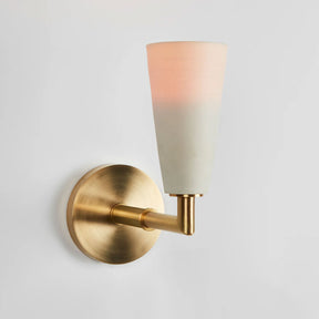 Brass & Porcelain Wall Lamp