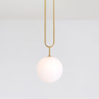 Koko Fixed Pendant Light - Brushed Brass