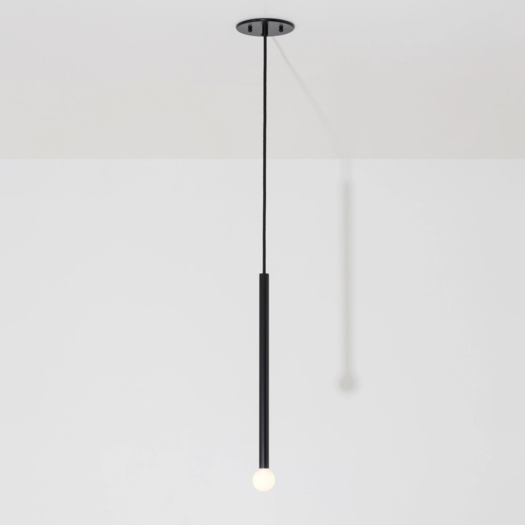 Thin Black Pendant Light