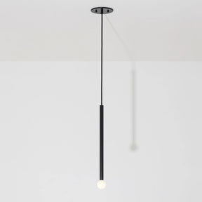 Thin Black Pendant Light