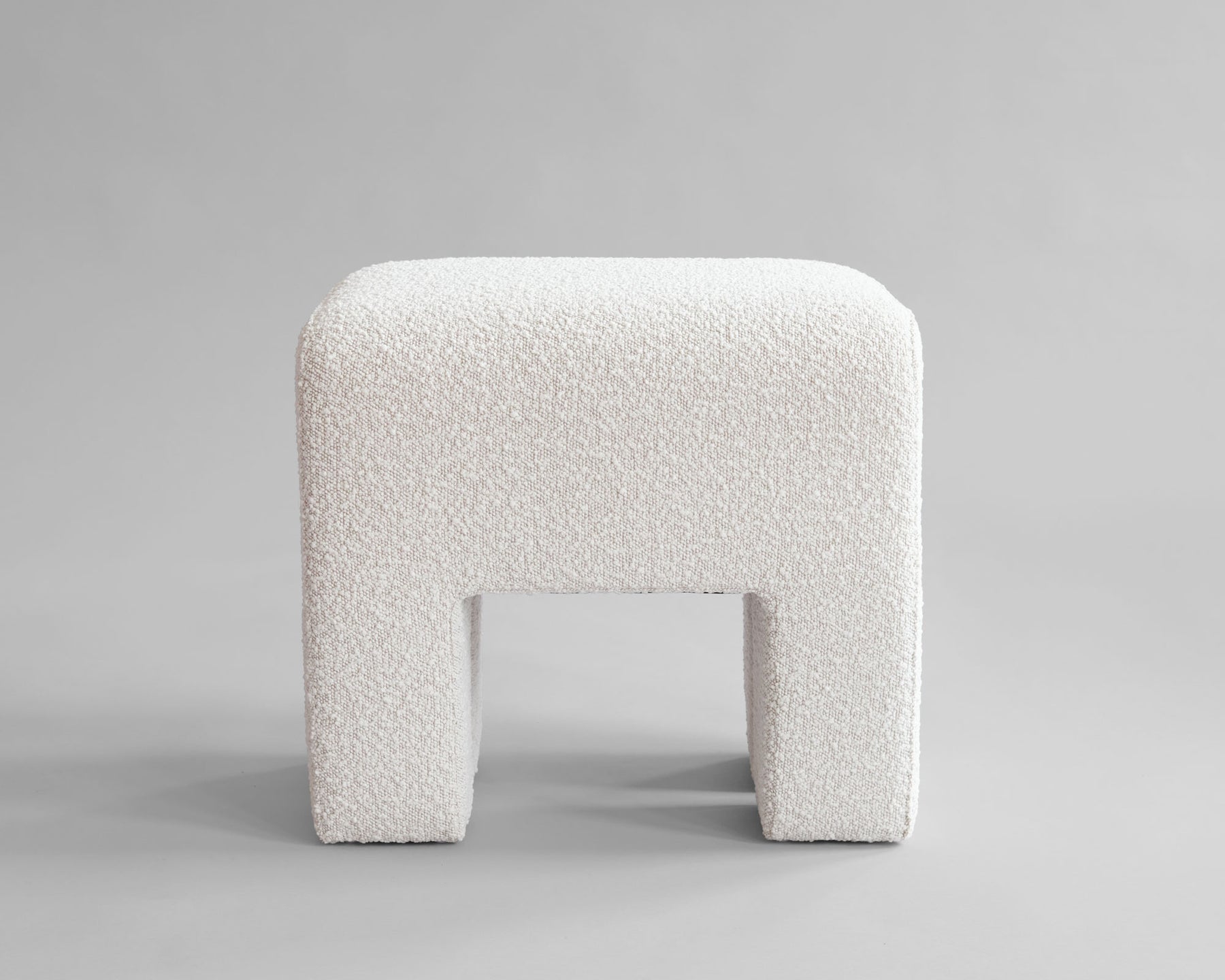 Sculpt Stool, Off White Bouclé | DSHOP