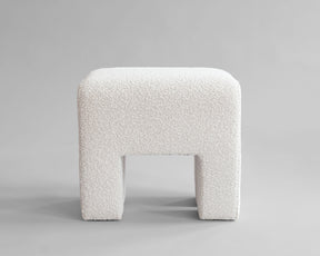 Sculpt Stool, Off White Bouclé | DSHOP