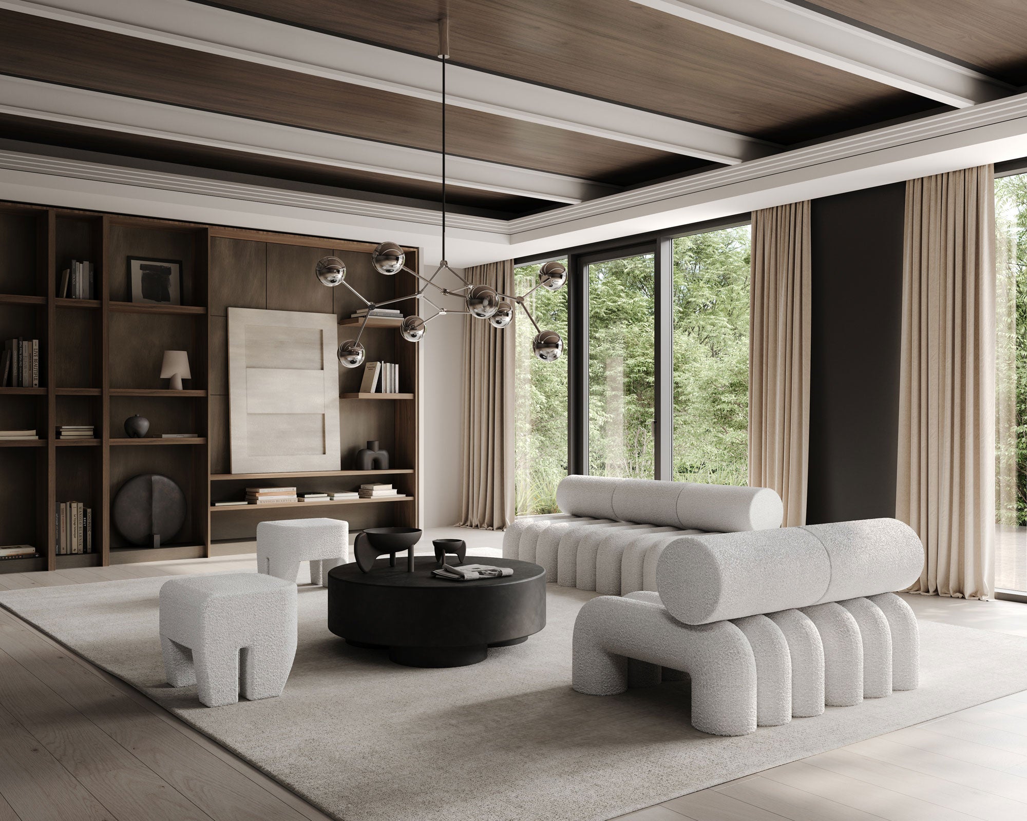 スツール 101  Sculpt Stool & cushion Sculpt Stool, Off White by 101 Copenhagen | DSHOP