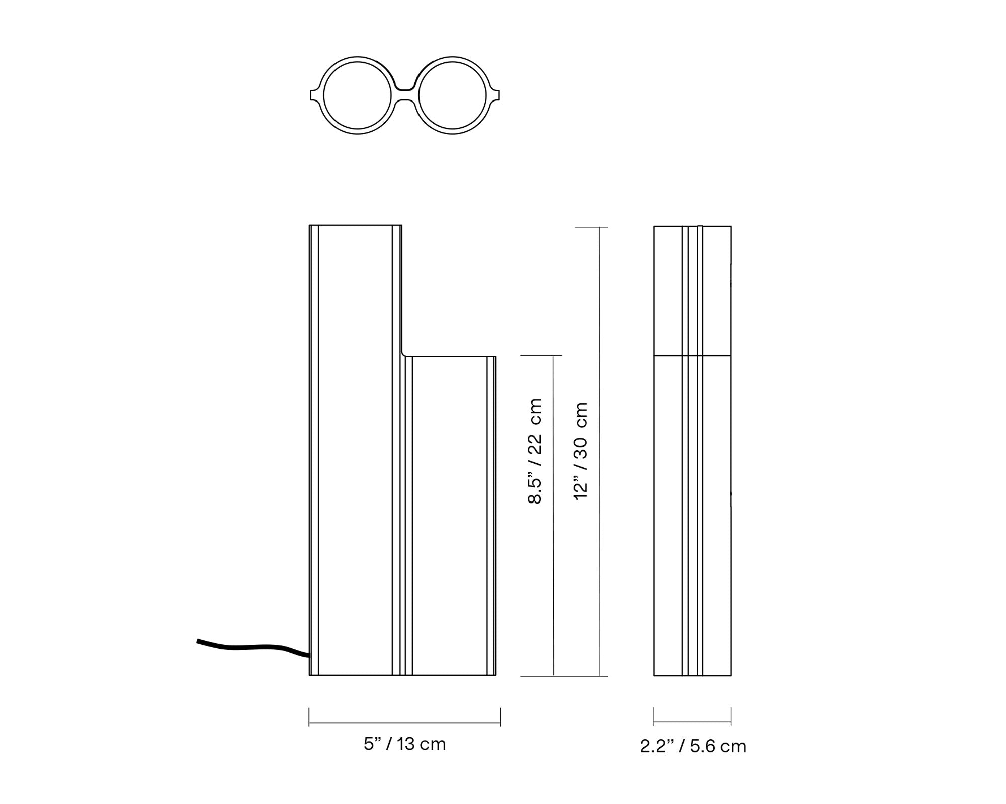 Silo 2TF Table Lamp Specifications | DSHOP
