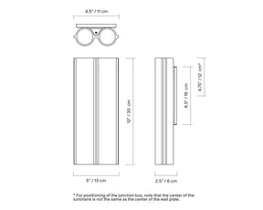Silo 2WA Wall Lamp Specs | DSHOP