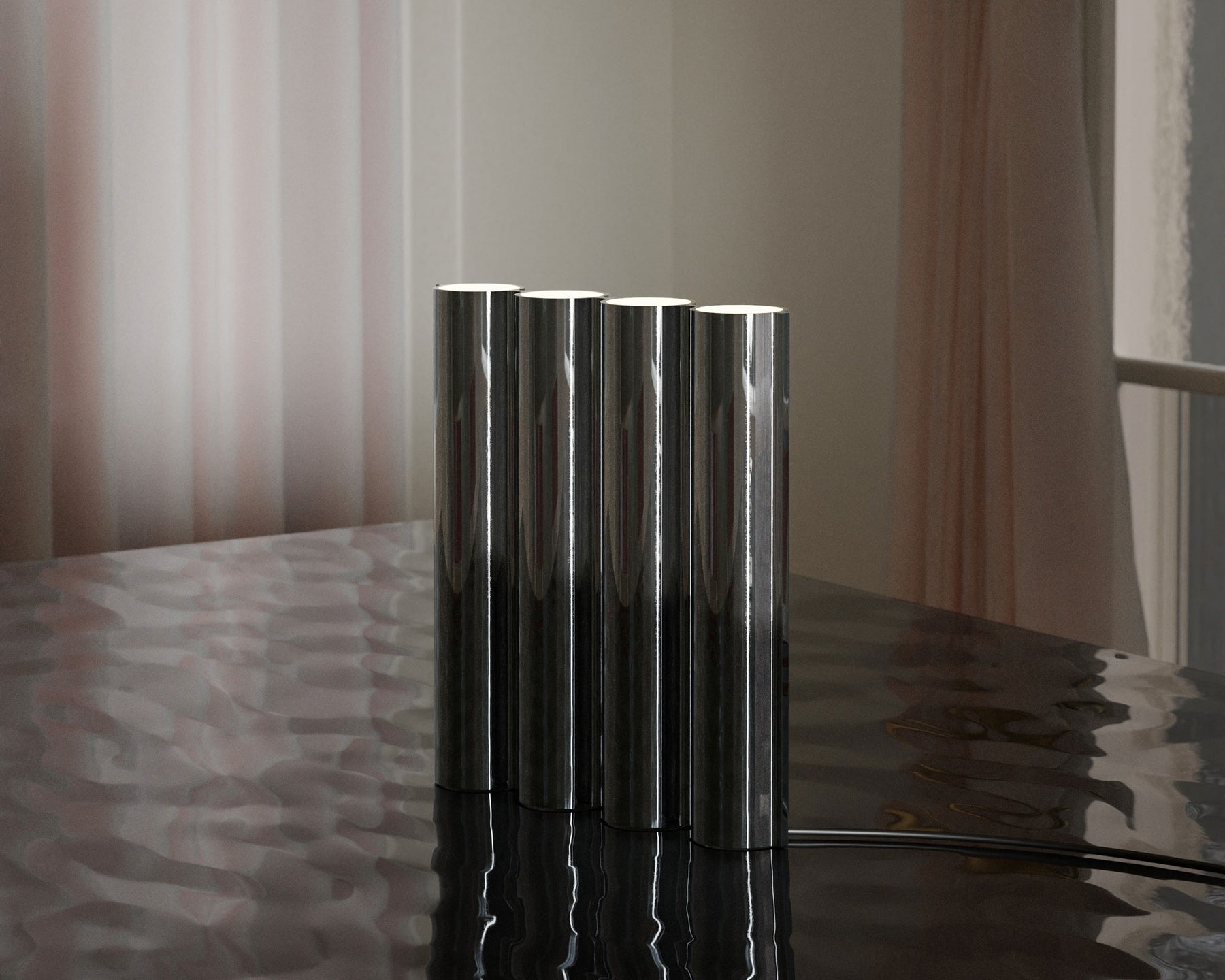 Polished Metal Table Lamp | DSHOP