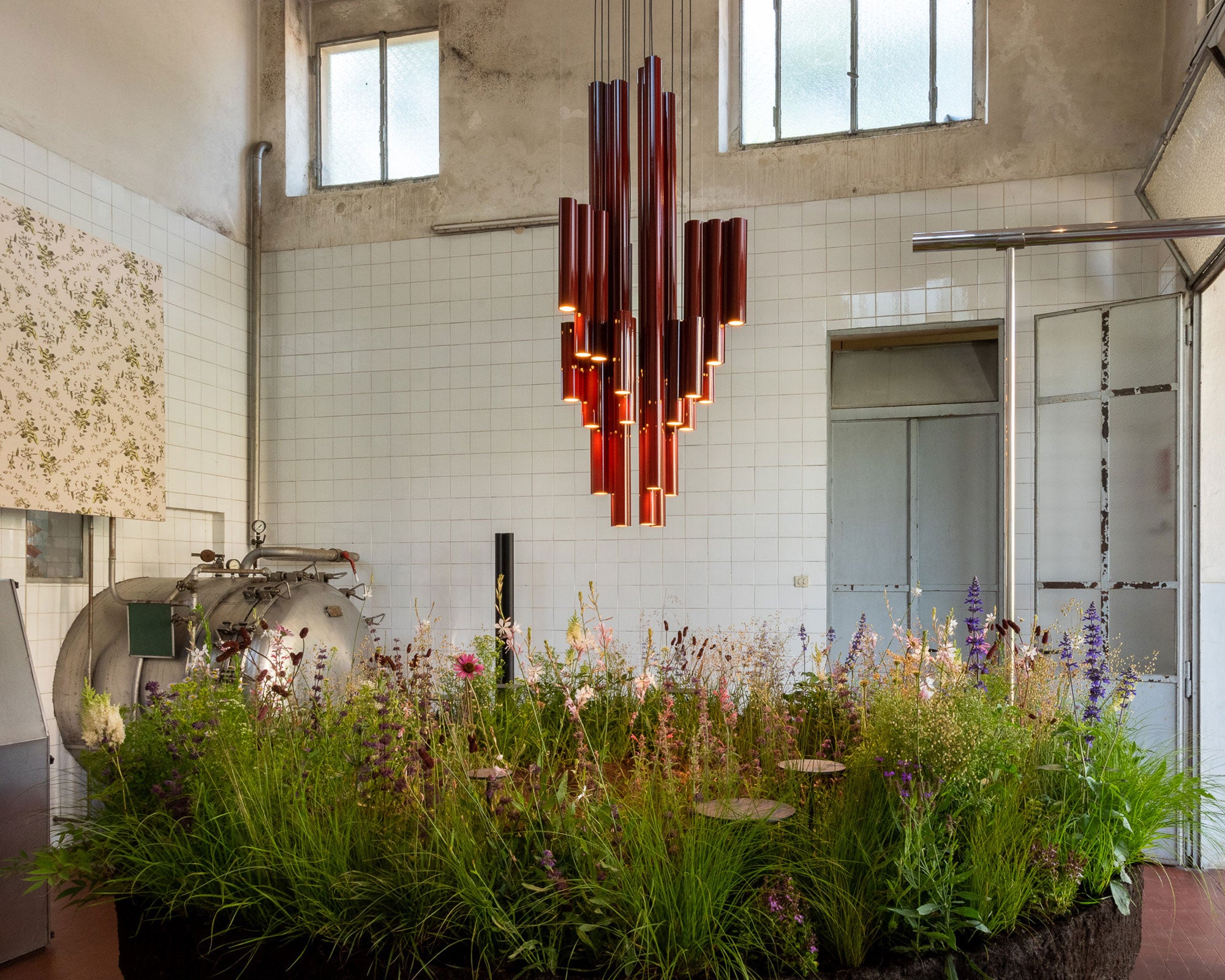 Glossy Red Modern Chandelier | DSHOP