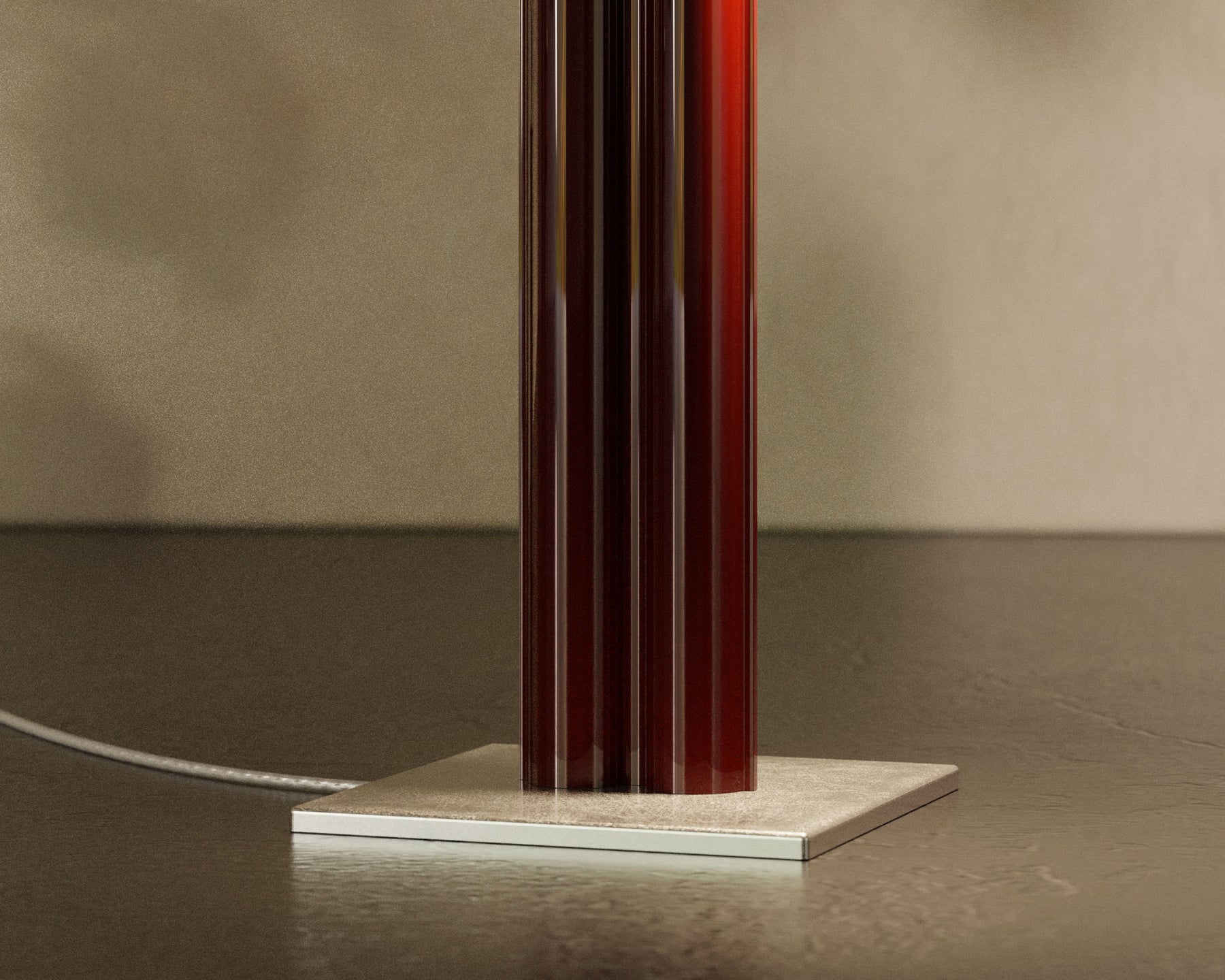 Gloss Red Modern Floor Lamp | DSHOP