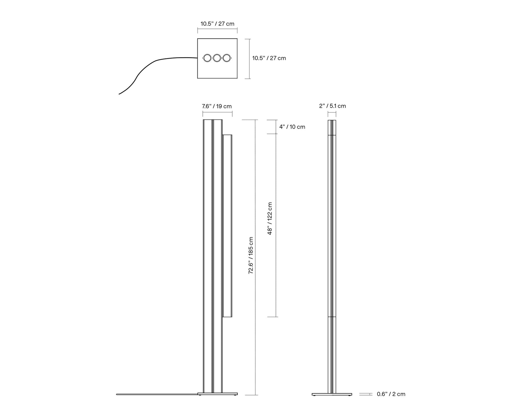 Silo 3FH Floor Lamp Specifications | DSHOP