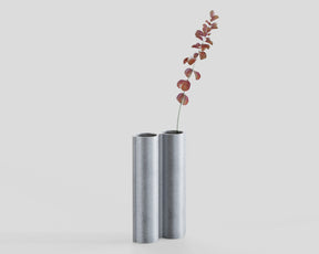 Stainless Steel Finish Vase | DSHOP