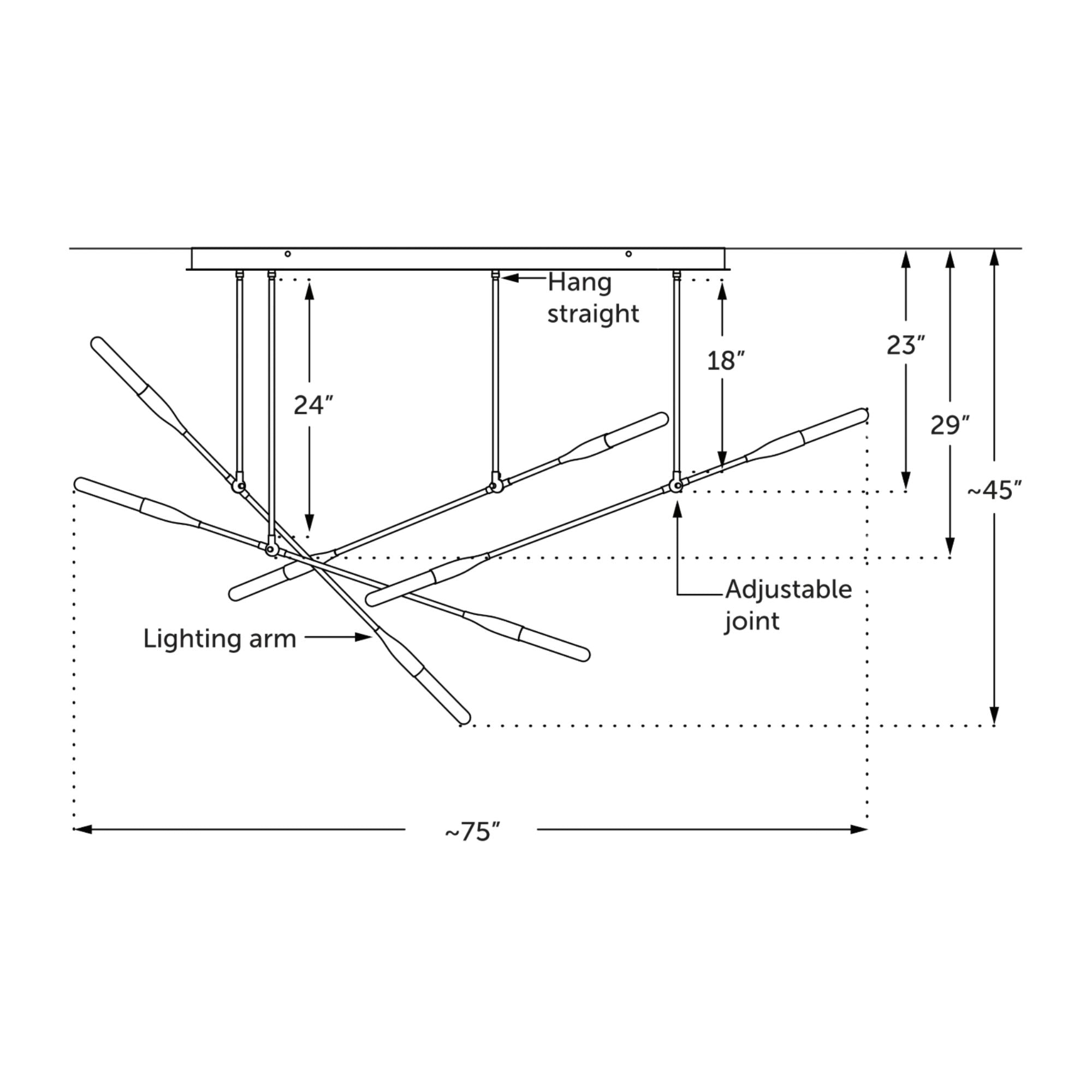 Sorenthia Quad Chandelier