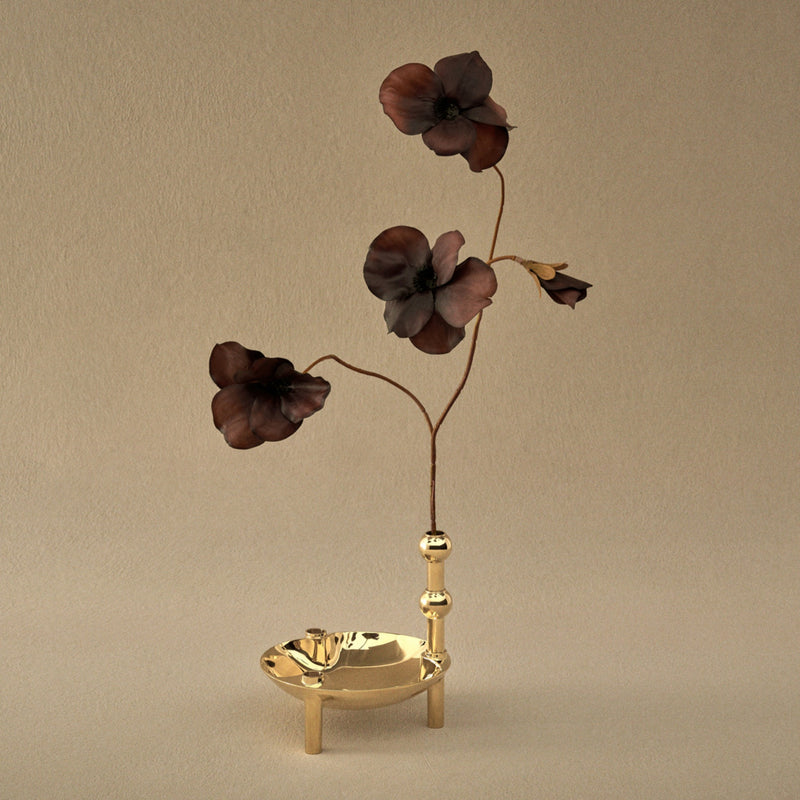 STOFF Nagel Bowl – Modular Brass Candle Holder
