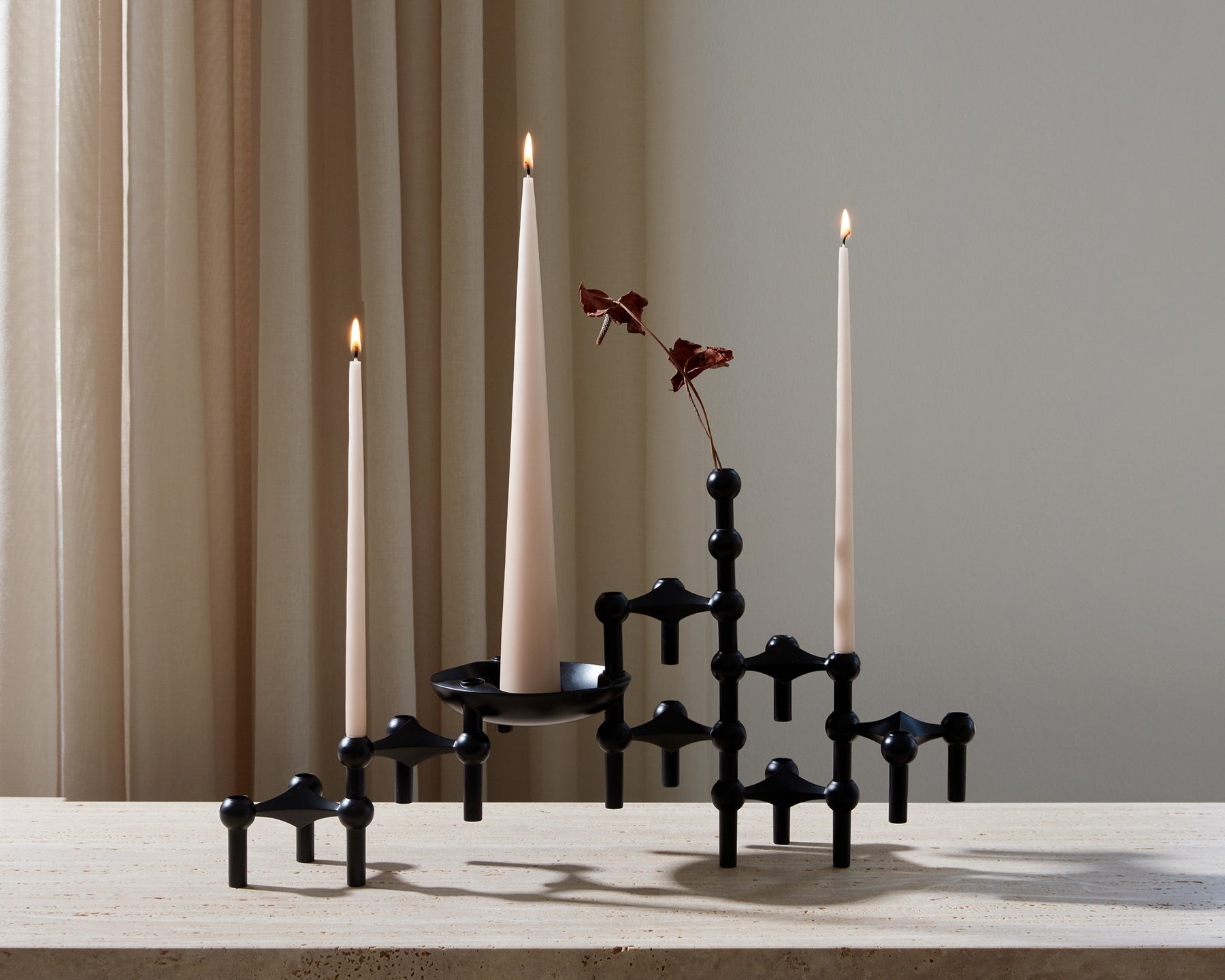 Modern Black Candle Holder | DSHOP