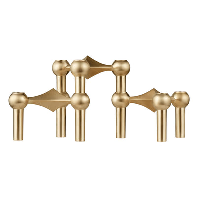 Stoff Nagel Brushed Brass Candle Holder | DSHOP