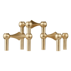 Stoff Nagel Brushed Brass Candle Holder | DSHOP
