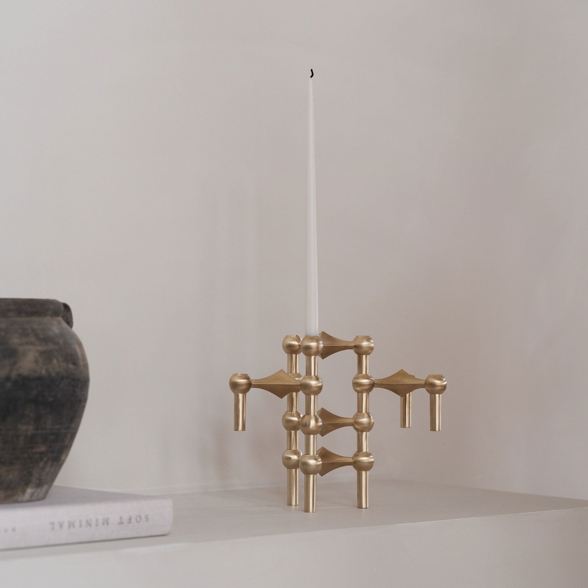 Modern Brass Candle Holder | DSHOP