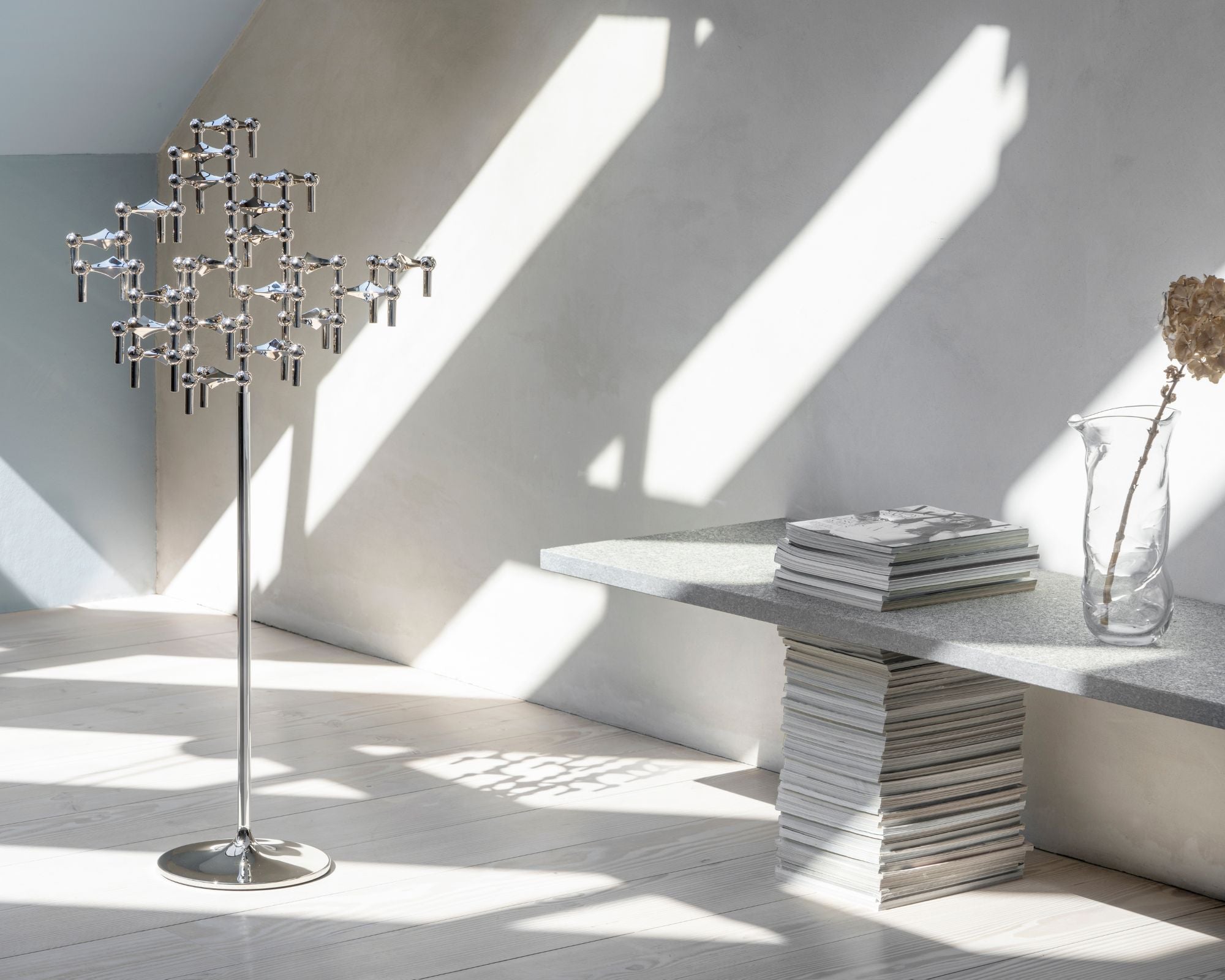 STOFF Nagel ストッフナゲル キャンドルスタンド Chrome Stoff Nagel Floor Stand - Chrome Candle Holder | DSHOP