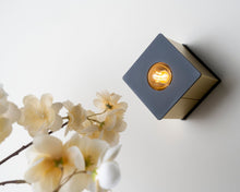 Brass & Black Cube Sconce | DSHOP