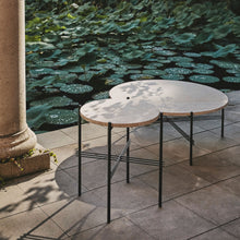 Gubi Round Outdoor Travertine Tables | DSHOP