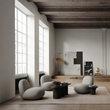 Low Round Lounge Chair