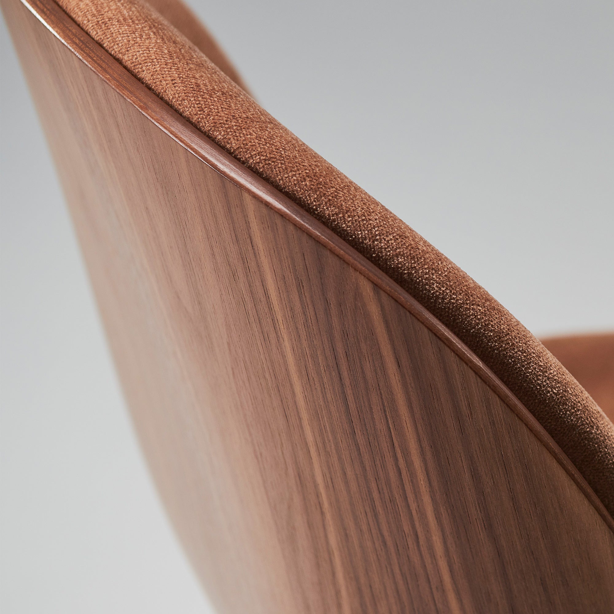 Beetle Dining Chair 3D Veneer - Walnut