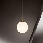 Small Opal Glass Pendant Light